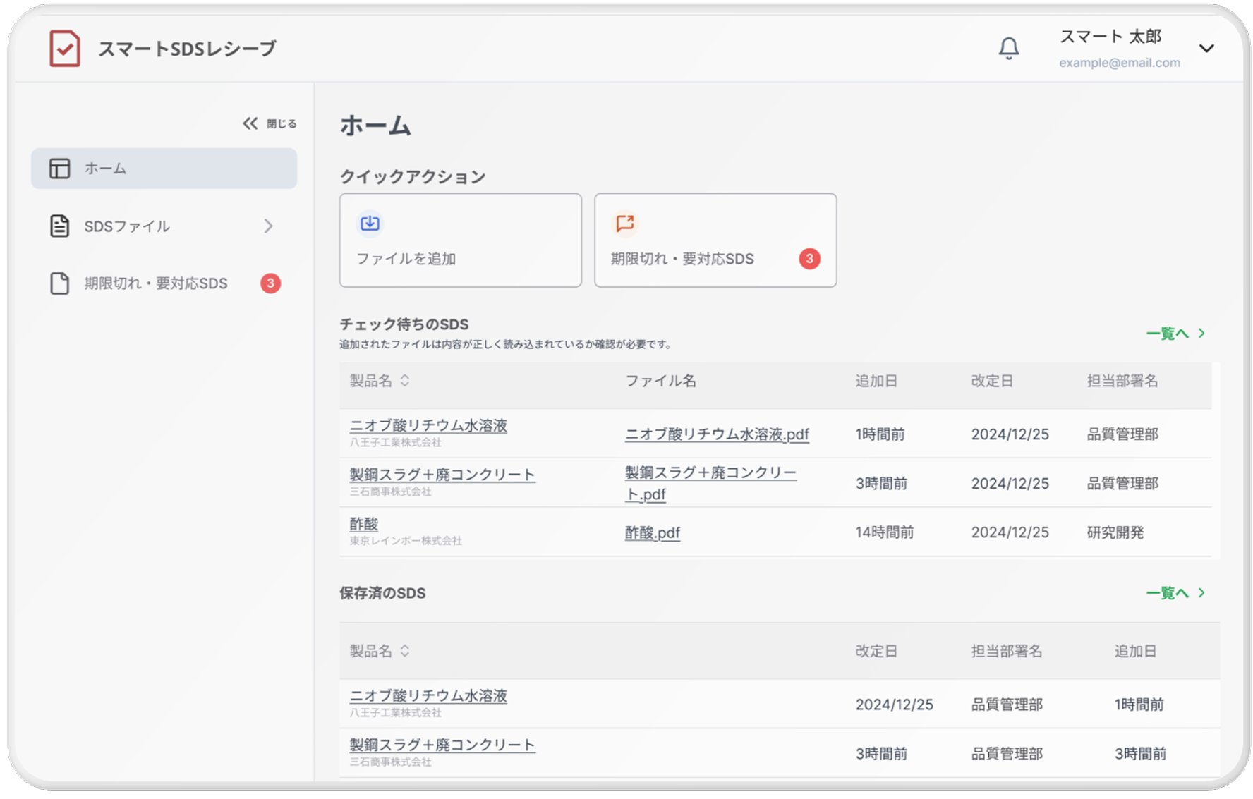 スマートSDSチェック サービス画像